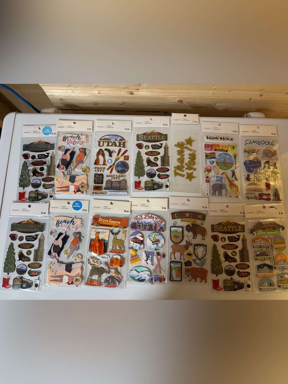 Scrapbook Stickers bundle 14 packs